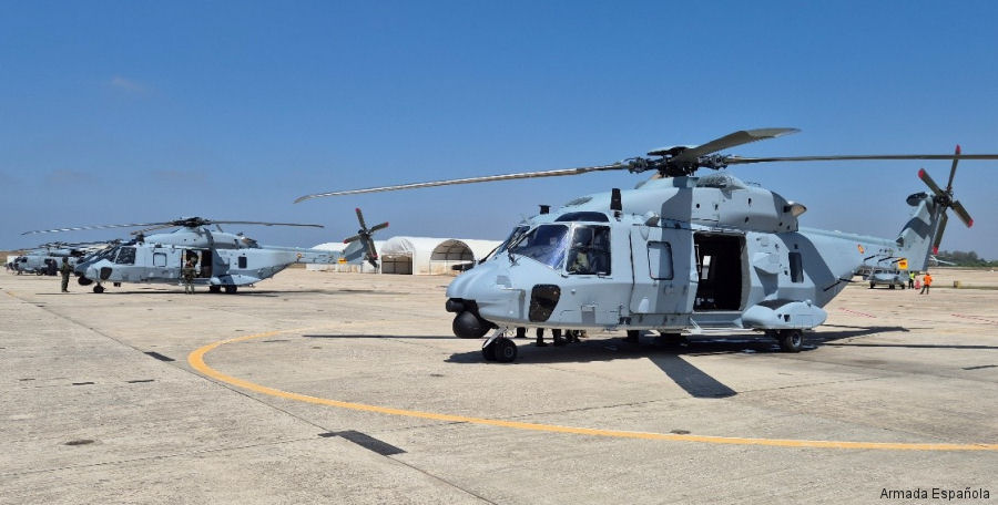 First Two Spanish Navy NH90 Transport Helicopters Arrive at Rota
