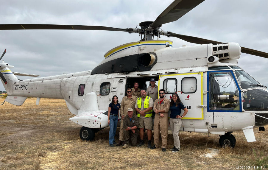 Super Puma Firefighter Deployed from Chile to Argentine Patagonia