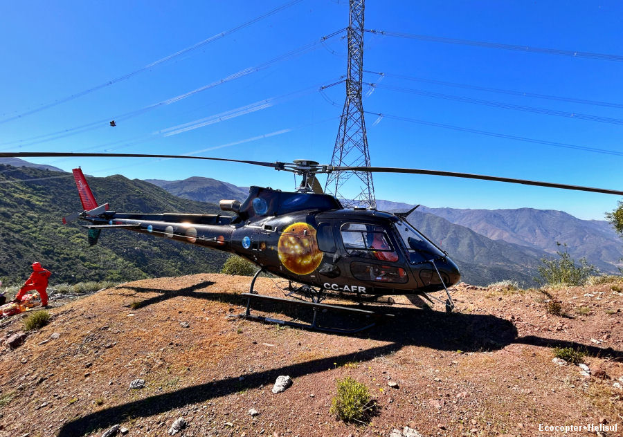 Helicopters in the Construction of Electrical Networks