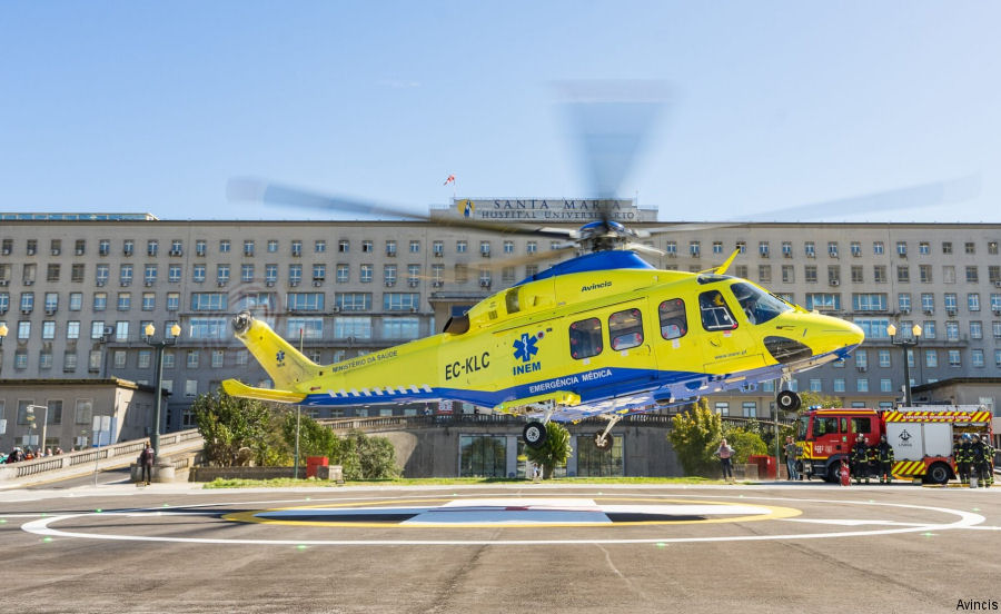 Avincis Helicopters at Santa Maria Hospital