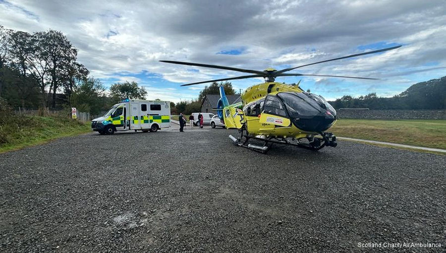 Scotland’s Charity Air Ambulance H145D3 First Mission
