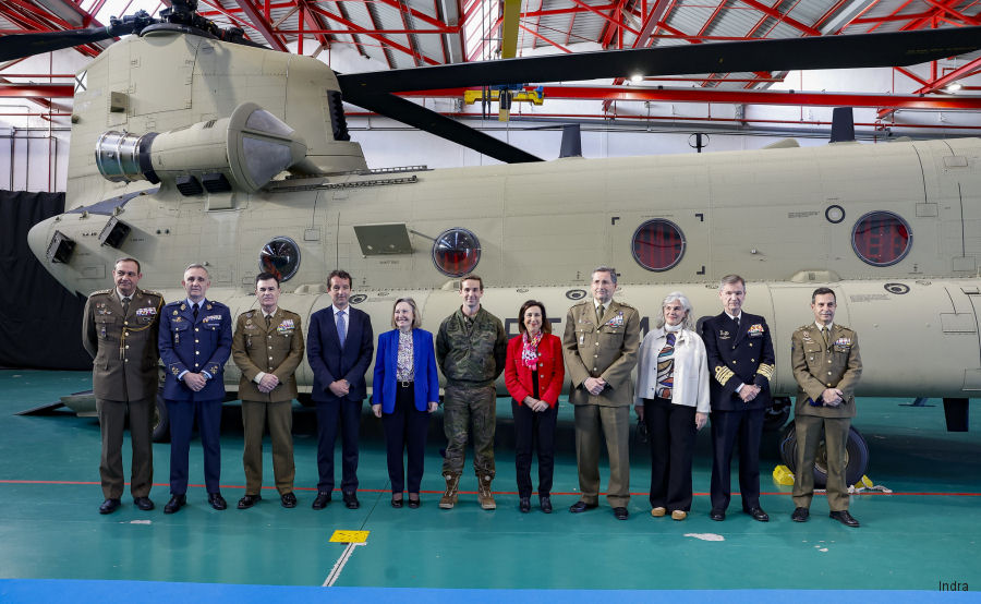 Boeing and Indra Completes Spanish Chinook Upgrade Program