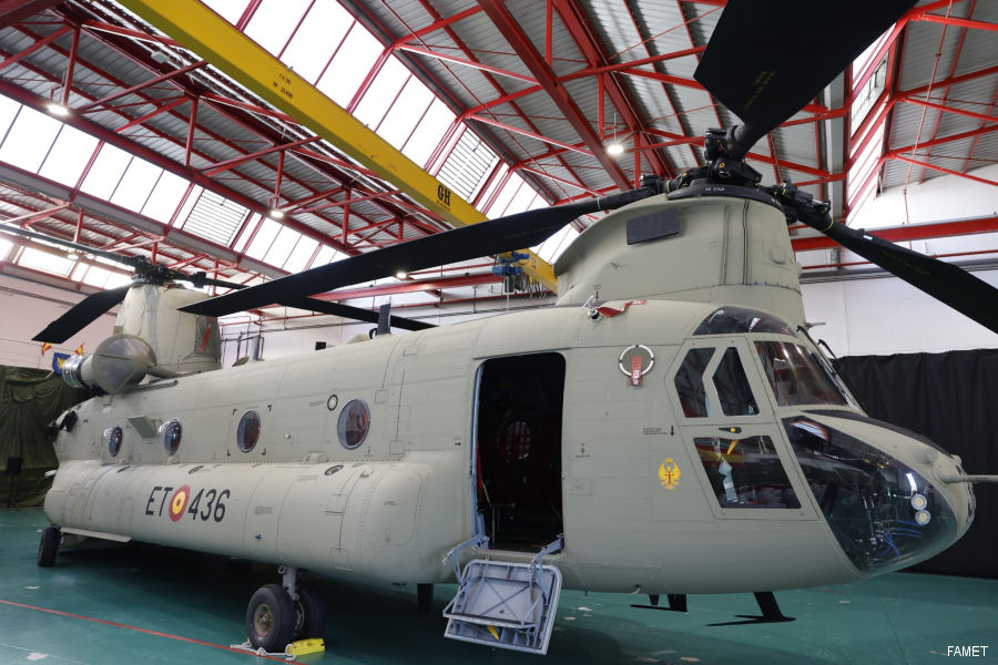 Boeing and Indra Completes Spanish Chinook Upgrade Program