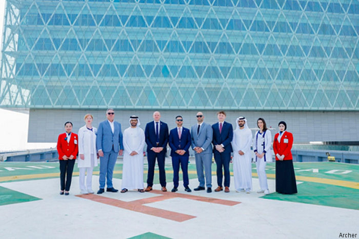 Cleveland Clinic Abu Dhabi, Archer Plan Hospital Vertiport