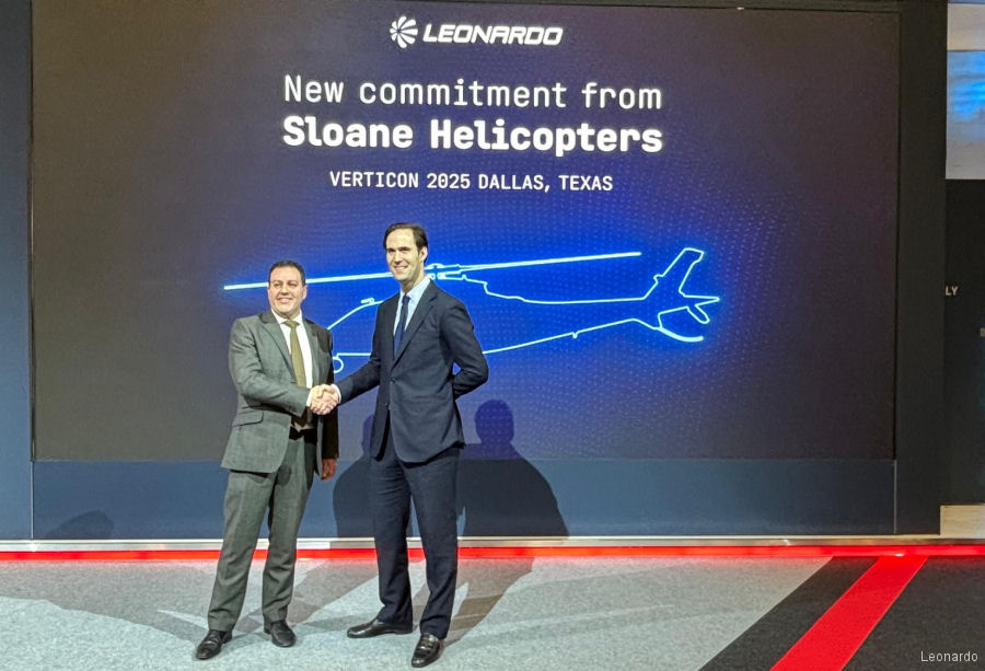 Sloane Orders Five New AW109SP GrandNew Helicopters