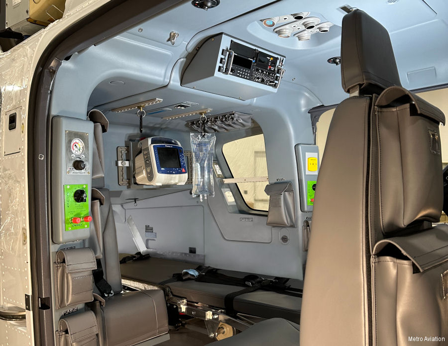 Metro Aviation Unveils H135 Air Medical Interior 2.0