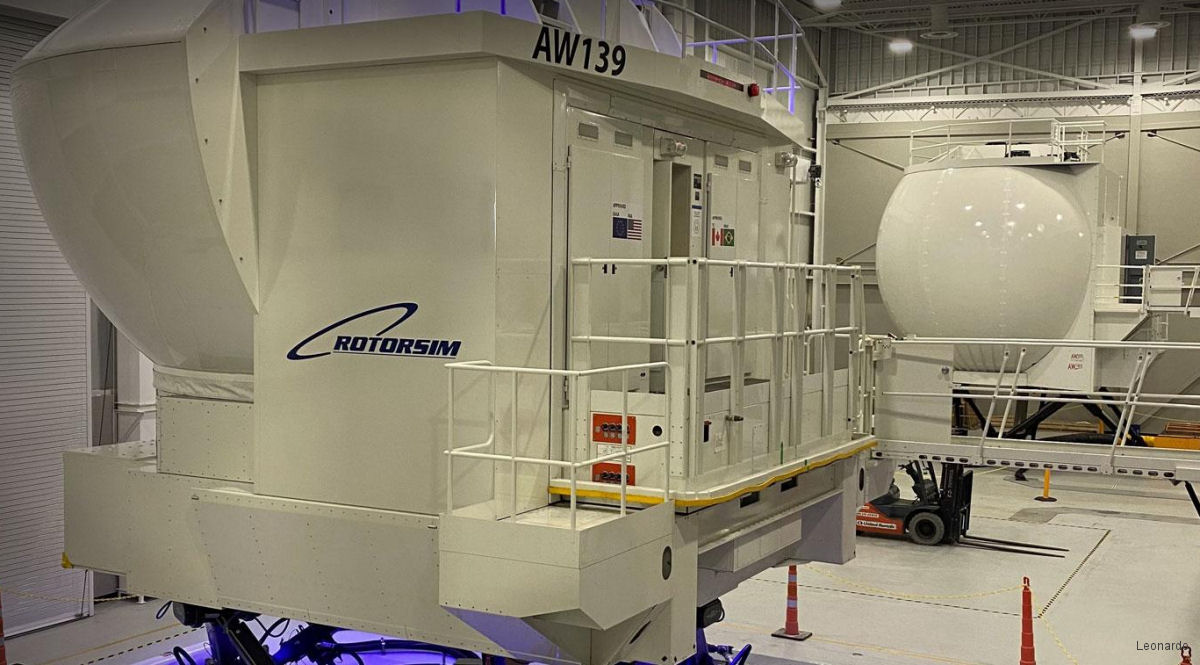 Second CAE AW139 Simulator at Training Academy in Philadelphia