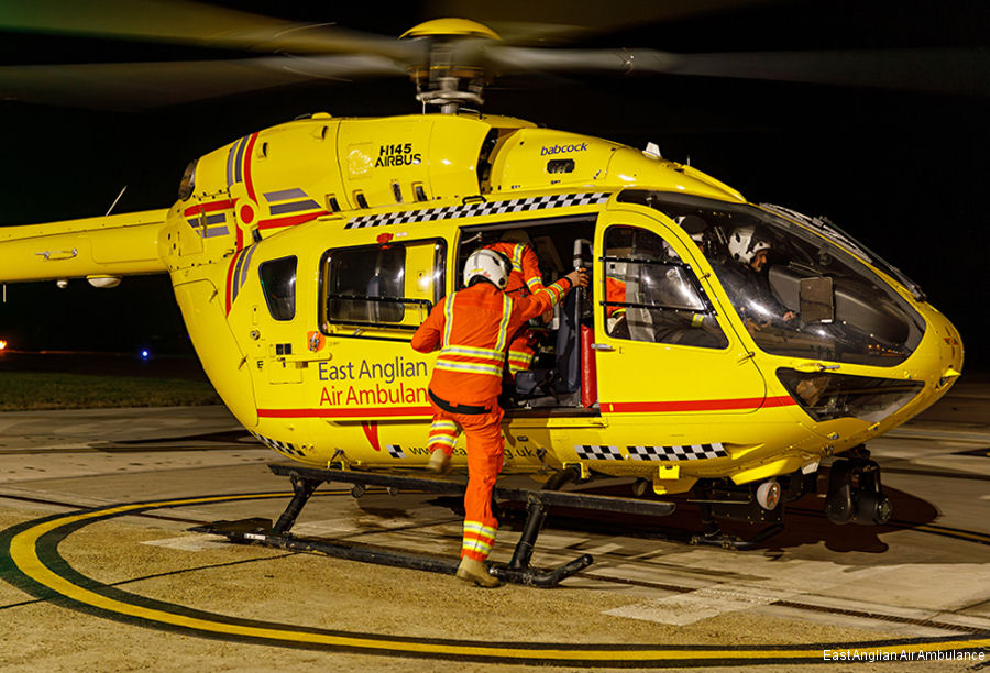 East Anglian Air Ambulance Treated 1,845 Patients in 2025
