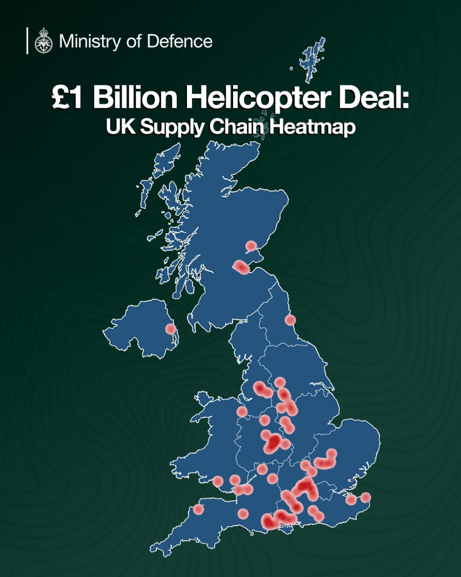 Leonardo Wins UK NMH Contract for 23 AW149 Helicopters