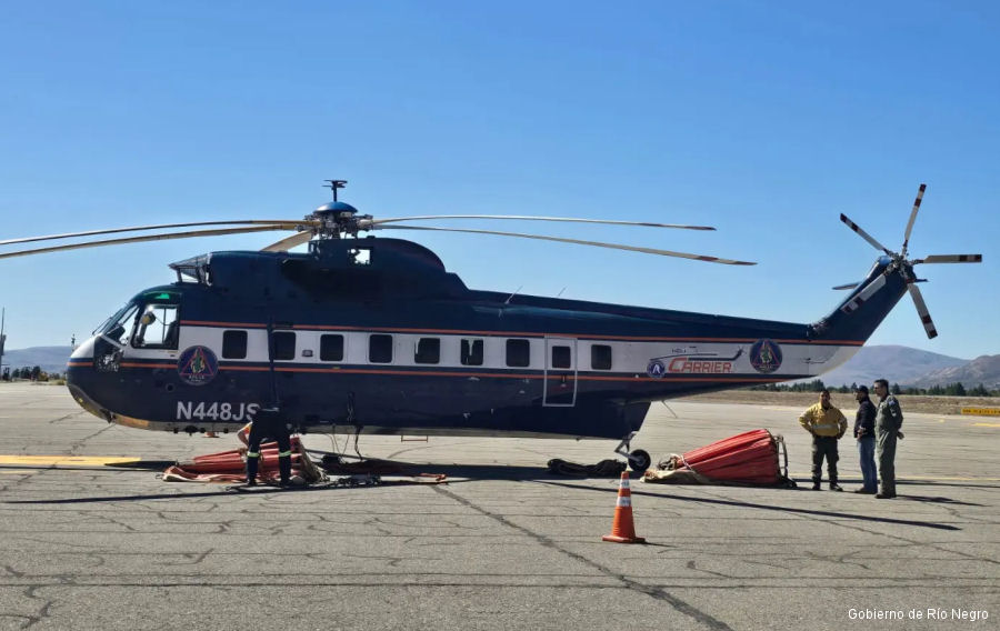 Río Negro Province Leases S-61 Firefighting Helicopter