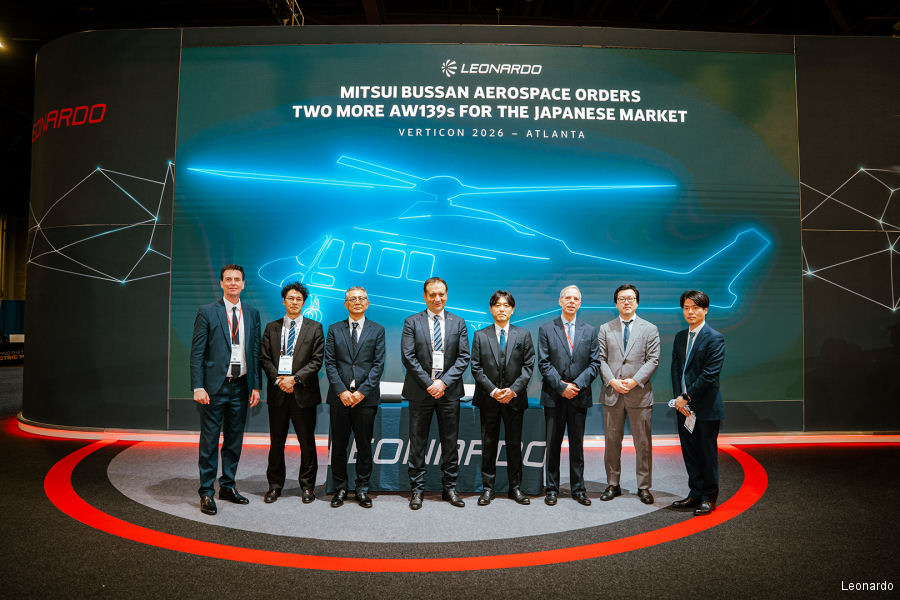 Japan Orders More AW139 Helicopters at VERTICON 2026