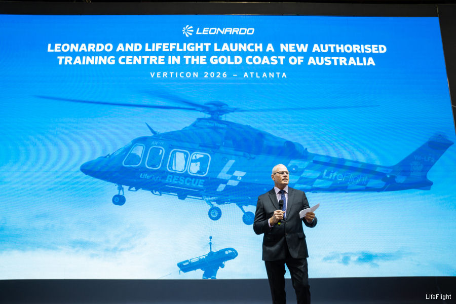 LifeFlight to Host Leonardo Authorised Training Centre in Australia