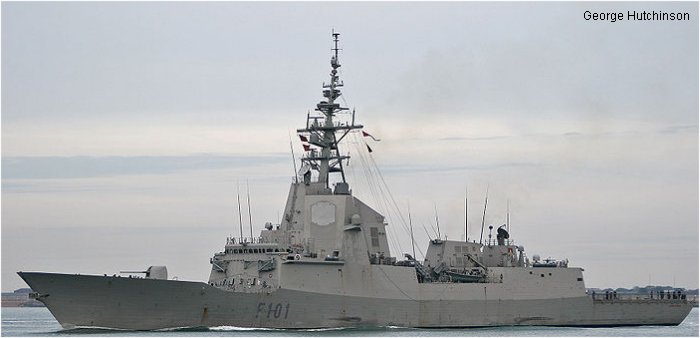 Guided-Missile Destroyer F100 Alvaro de Bazan