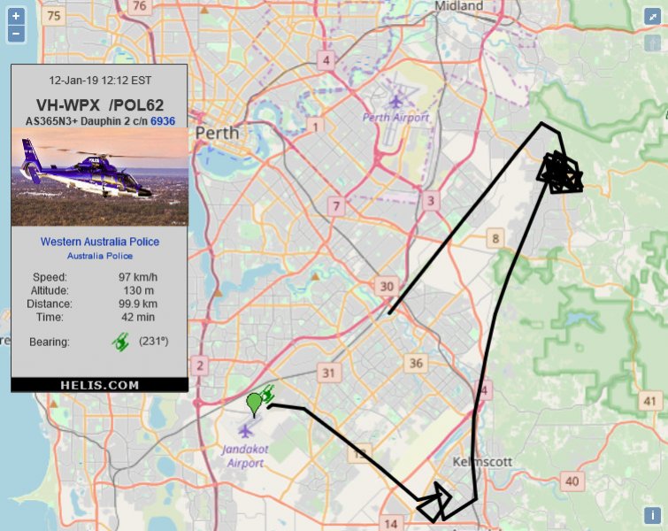 Eurocopter AS365N3+ Dauphin 2 POL62 flight track ads-b
