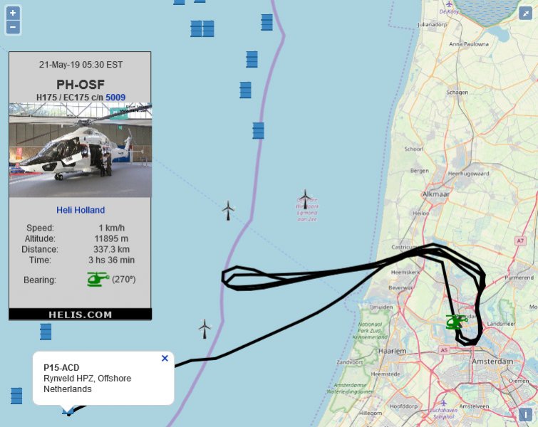 Airbus H175 HHE61A flight track ads-b
