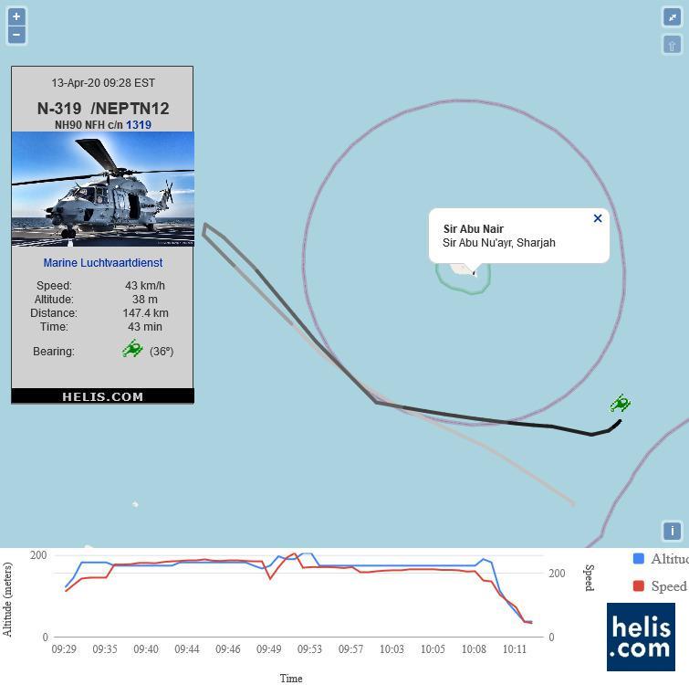 NH Industries NH90 NFH NEPTN12 flight track ads-b