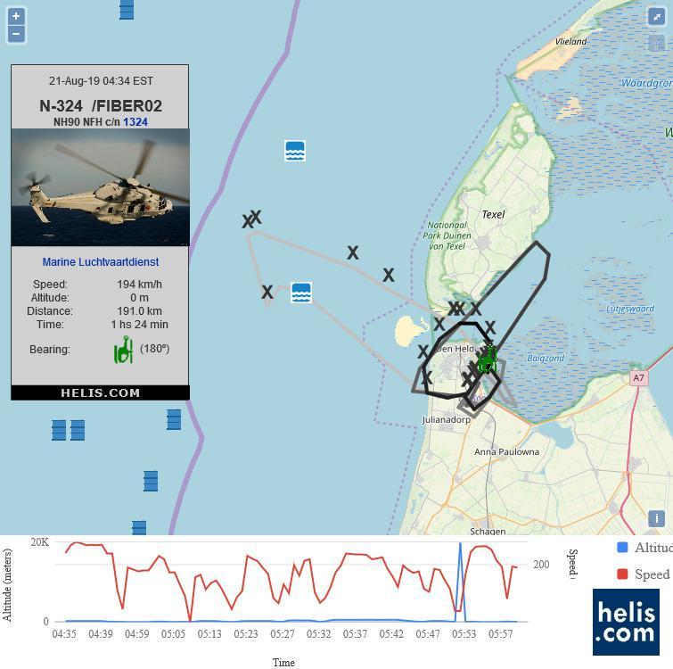 NH Industries NH90 NFH FIBER02 flight track ads-b