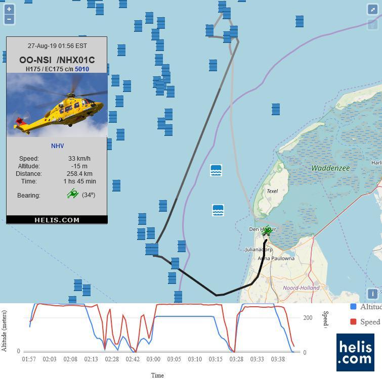 Airbus H175 NHX01A flight track ads-b