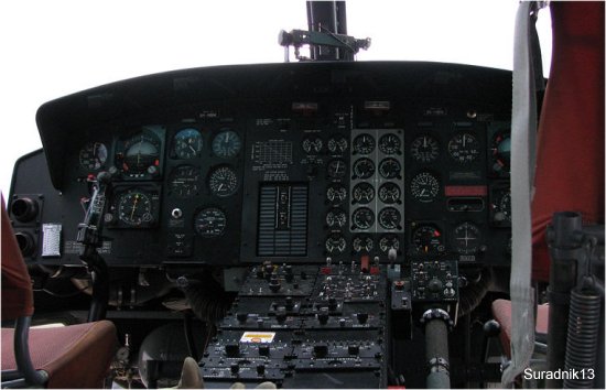 Agusta AB212 cockpit