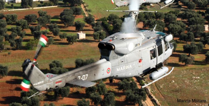 Detailed history and photos of helicopter Agusta AB212 ASW Serial 5107 Register MM80939 used by Marina Militare Italiana (Italian Navy) Track service timeline and current status.