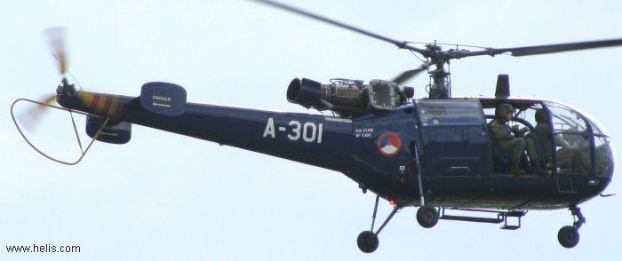 Koninklijke Luchtmacht SE3160 / SA316A Alouette III