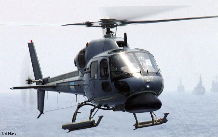 Detailed history and photos of helicopter Eurocopter AS555SN Fennec 2 Serial 5585 Register 0864 used by Comando de Aviacion Naval Argentina COAN (Argentine Navy) Track service timeline and current status.