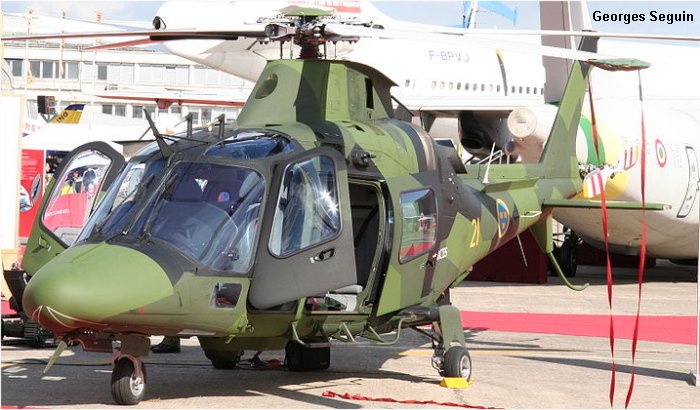 Detailed history and photos of helicopter AgustaWestland A109LUH Serial 13751 Register 15021 used by Försvarsmakten (Swedish Armed Forces) Track service timeline and current status.