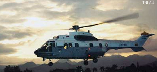 tentara nasional indonesia angkatan udara AS332 Super Puma