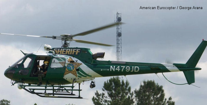 Helicopter Eurocopter AS350B3 Ecureuil Serial 4059 Register N471MP N479JD N709SD used by Citrus County Sheriffs Office ,American Eurocopter (Eurocopter USA). Built 2006. Aircraft history and location