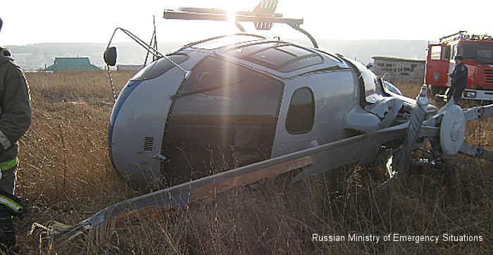 Helicopter Eurocopter AS350B2 Ecureuil Serial unknown Register RA-04060. Built 2000. Aircraft history and location
