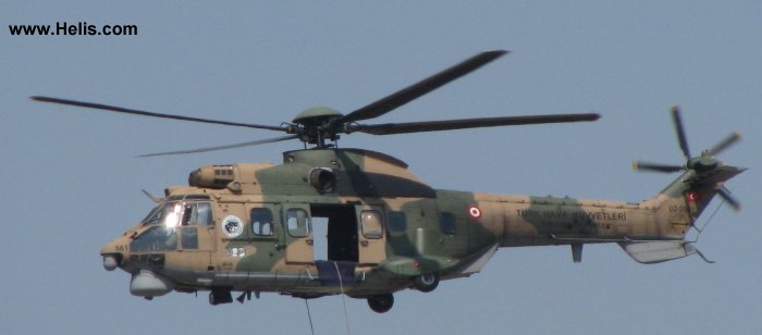 Detailed history and photos of helicopter Eurocopter AS532AL Cougar Serial 2561 Register 02-2561 used by Türk Hava Kuvvetleri (Turkish Air Force) Track service timeline and current status.