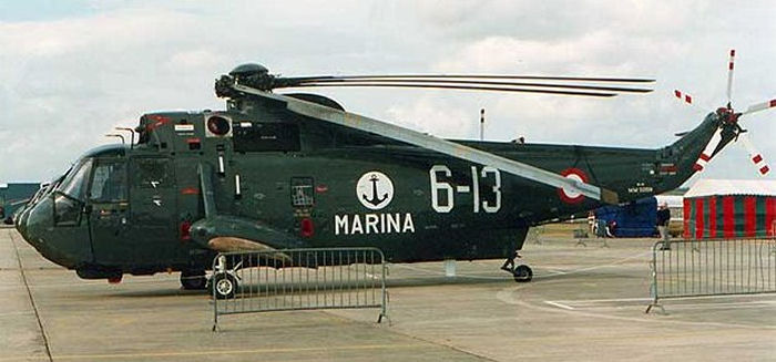 Detailed history and photos of helicopter Agusta ASH-3D Serial 6012 Register MM5015N used by Marina Militare Italiana (Italian Navy) Track service timeline and current status.