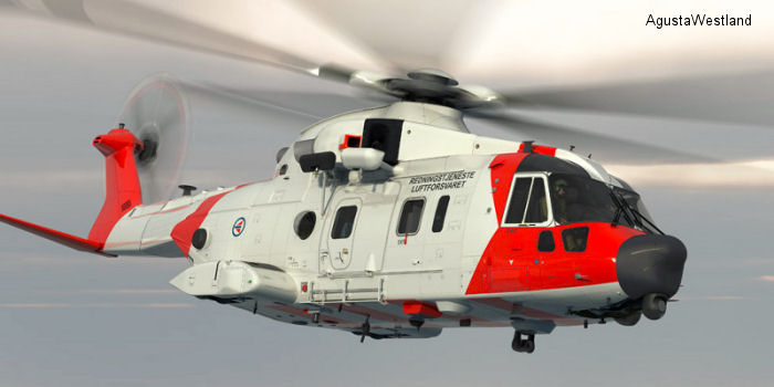 Photos of AW101 612 in Royal Norwegian Air Force helicopter service.