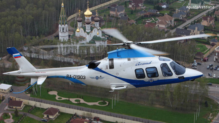 Detailed history and photos of helicopter AgustaWestland AW109S Grand Serial 22084 Register RA-01903 Track service timeline and current status.