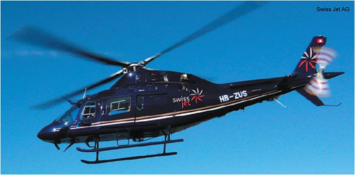 Helicopter AgustaWestland AW119Ke Koala Serial 14707 Register TC-HKE HB-ZUS N162SH used by Kaan Air ,Swiss Jet AG ,AgustaWestland Philadelphia (AgustaWestland USA). Built 2007. Aircraft history and location