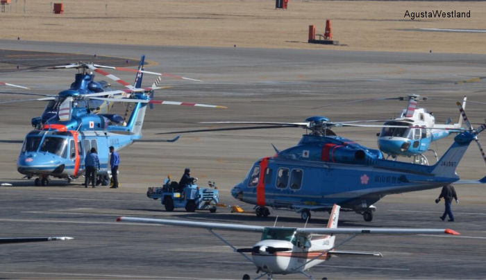 Detailed history and photos of helicopter AgustaWestland AW139 Serial 41345 Register JA139T N451SH used by Keisatsu-chō JNPA (Japanese National Police Agency) ,Mitsui Bussan Aerospace MBA ,AgustaWestland Philadelphia (Leonardo USA) Track service timeline and current status.