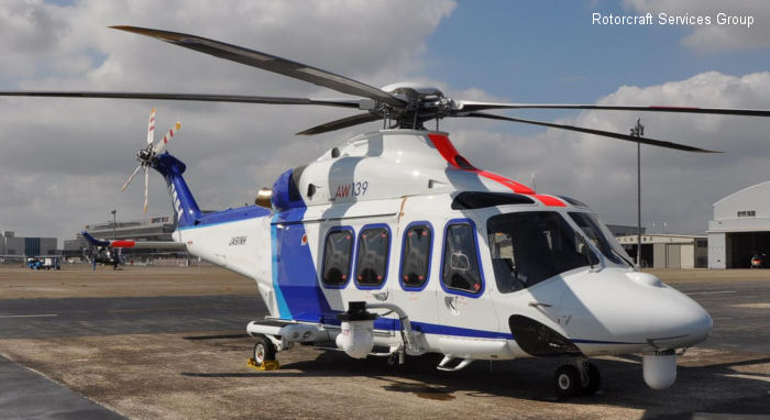 Detailed history and photos of helicopter AgustaWestland AW139 Serial 31237 Register JA91NH used by All Nippon Helicopter ANH ,Mitsui Bussan Aerospace MBA Track service timeline and current status.