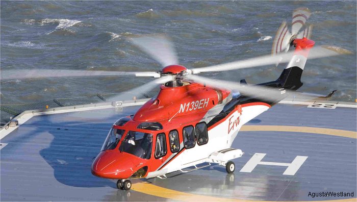 Detailed history and photos of helicopter Agusta AB139 Serial 31027 Register PR-FAR XA-UMG N139EH used by Aeroleo Taxi Aereo ,Transportes Aereos Pegaso ,ERA Helicopters Track service timeline and current status.