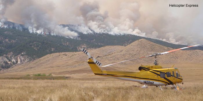 Detailed history and photos of helicopter Bell 205A Serial 30034 Register N28HX N6288Y C-GRVQ VH-UHQ N1437W used by Helicopter Express Inc ,Eagle Copters ,Campbell Helicopters ,Frontier Helicopters Track service timeline and current status.