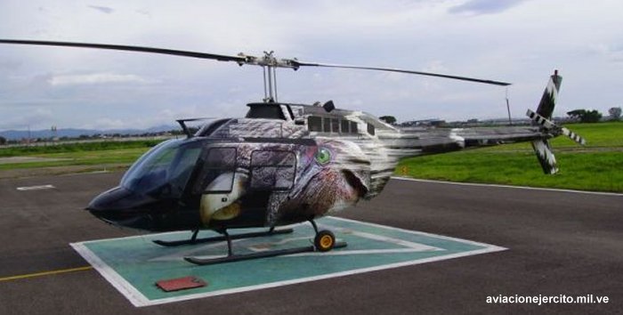 Detailed history and photos of helicopter Bell 206B-2 Jet Ranger Serial 2176 Register 7703 used by Ejercito de Venezuela EBV (Venezuelan Army) Track service timeline and current status.