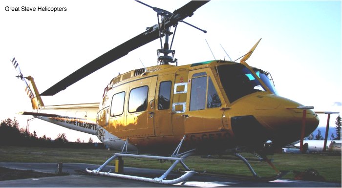 Detailed history and photos of helicopter Bell 212 Serial 30576 Register N216AP N374PA C-GEZO C-FTCQ ZK-HNG N83179 used by Eagle Copters ,A&P Helicopters ,Great Slave Helicopters GSH ,Canadian Helicopters Ltd ,Helicopters NZ Ltd ,Okanagan Helicopters Converted to 212 Eagle Single Track service timeline and current status.