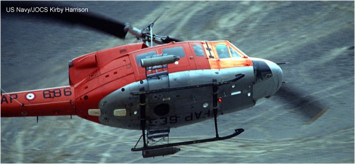 Detailed history and photos of helicopter Bell 212 Serial 30949 Register FAP-686 used by Fuerza Aerea del Peru FAP (Peruvian Air Force) Track service timeline and current status.