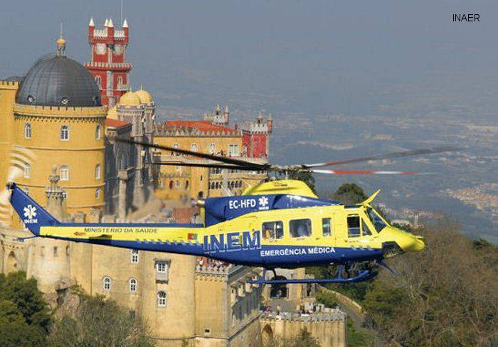 Detailed history and photos of helicopter Bell 412EP Serial 36183 Register EC-MAZ CS-HHK EC-HFD N52247 used by Administraciones Locales (Spanish Autonomous Communities) ,Babcock España (Babcock Spain) ,INAER ,INAER Portugal (Babcock MCS Portugal) ,Helisureste ,Bell Helicopter Track service timeline and current status.