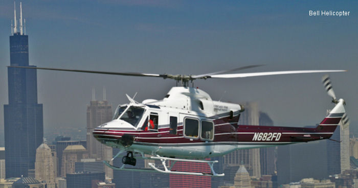 Detailed history and photos of helicopter Bell 412EP Serial 36279 Register N682FD used by CFD (Chicago Fire Department) Track service timeline and current status.