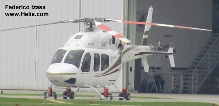 Helicopter Bell 429 Serial 57010 Register LV-CIP N407AQ C-GFCE used by Bell Helicopter ,Bell Helicopter Canada. Built 2010. Aircraft history and location