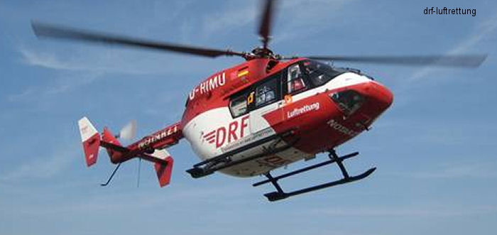 Detailed history and photos of helicopter MBB Bk117B-1 Serial 7204 Register D-HIMU used by HDM Flugservice ,DRF Luftrettung DRF (German air rescue) Track service timeline and current status.