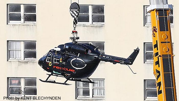 Detailed history and photos of helicopter Kawasaki BK117B-1 Serial 1053 Register ZK-IBK ZK-HEN ZK-HFL ZK-HGF JA6617 used by Southern Lakes Helicopters Converted to BK117-850D2 Track service timeline and current status.