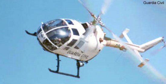 Photos of Bo105 in Spanish Civil Guard (Military Police) helicopter service.