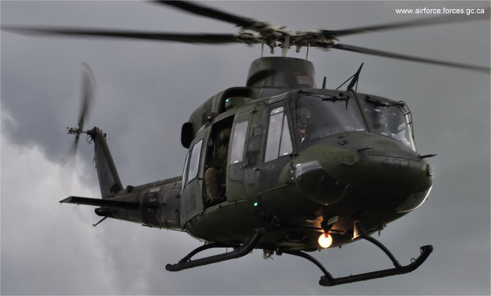Helicopter Bell CH-146 Griffon Serial 46497 Register 146497 used by Canadian Armed Forces. Aircraft history and location
