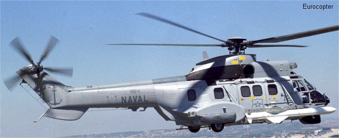 Helicopter Aerospatiale AS332F1 Super Puma Serial 2295 Register 72 used by Armada de Chile (Chilean Navy). Aircraft history and location